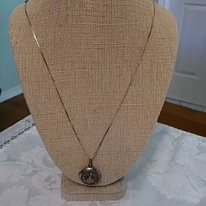 Silver photo pendant